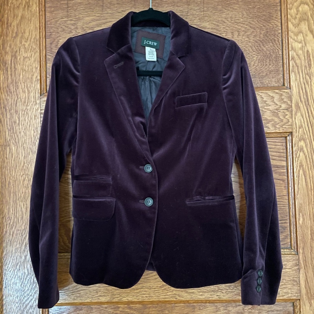 Purple Velvet Blazer
